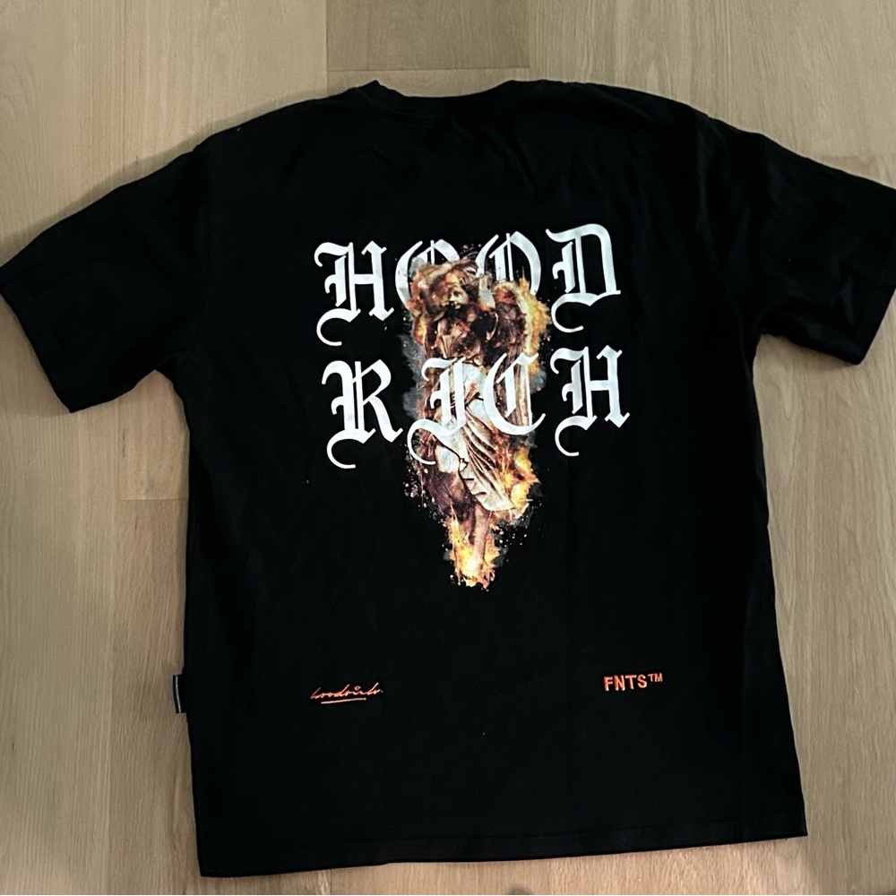 FNTS Black Graphic Short Sleeve Tee